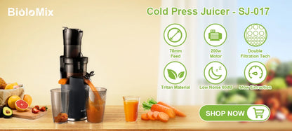 PressJuice Pro Slow Masticating Juicer