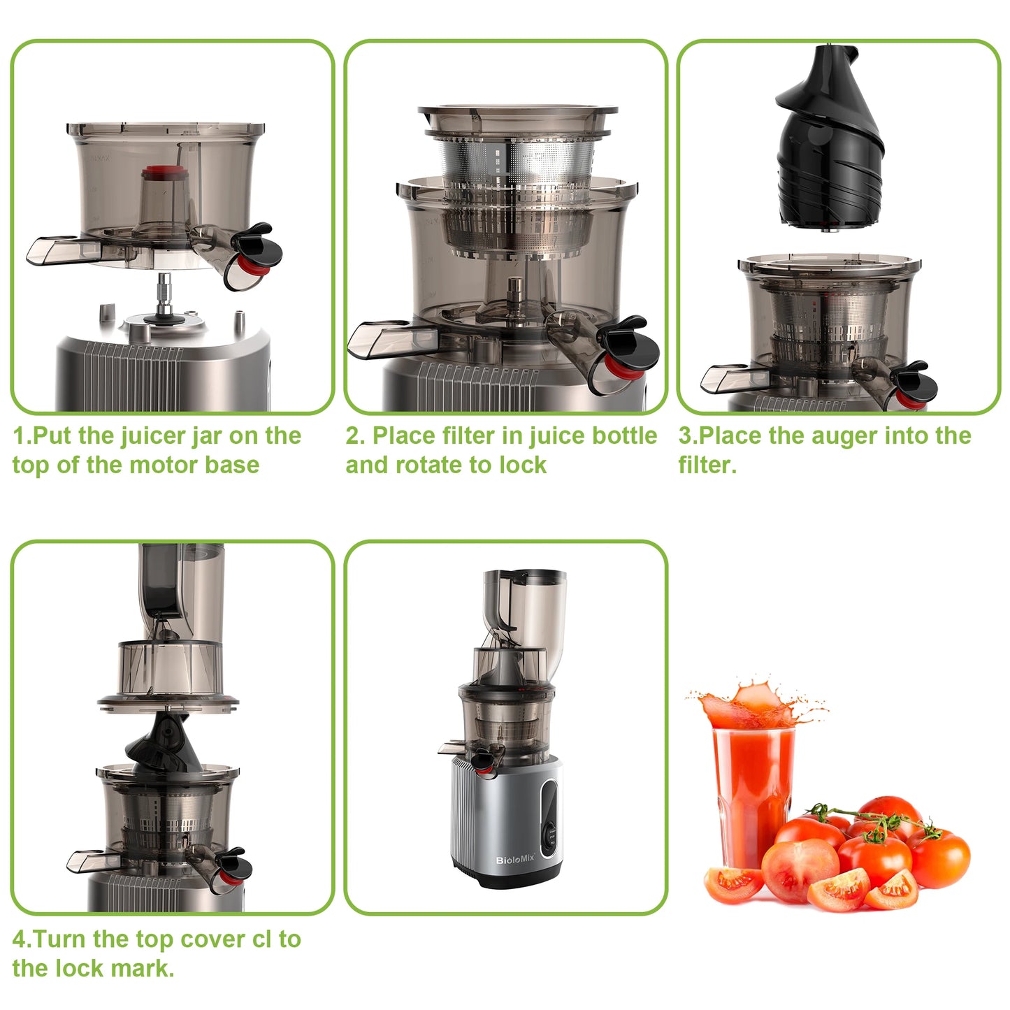 PressJuice Pro Slow Masticating Juicer
