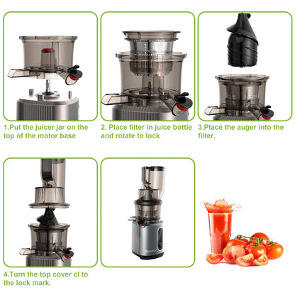PressJuice Pro Slow Masticating Juicer